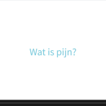 Animatie over hoe pijn wordt gemaakt in de hersenen.